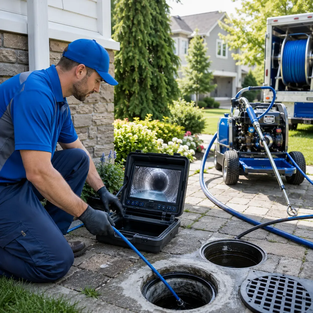 Outdoor drain cleaning professionals serving Genoa, IL